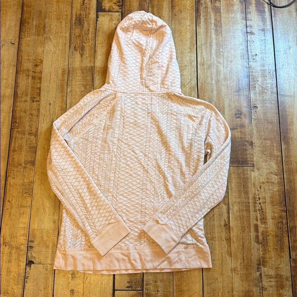 O'Neill Women Hoodie long sleeve size small light pink textured - Picture 5 of 6